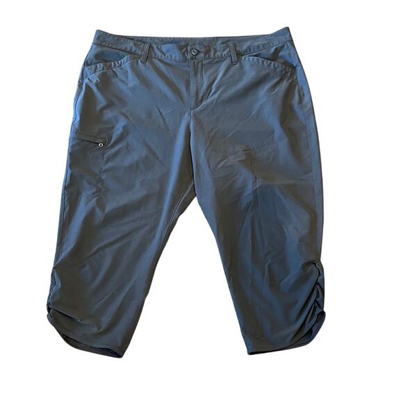 Eddie Bauer Women's Charcoal Grey Cropped Hiking Pants Size 18 - Picture 2 of 8